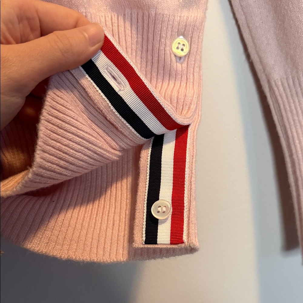 Thom Browne Light Pink Cashmere Sweater - Picture 3 of 8